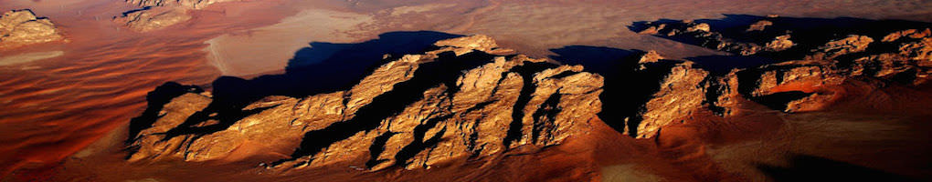 wadi rum hot ballon view